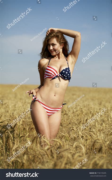Back View Beautiful Blonde Woman Sexy Stock Photo Shutterstock