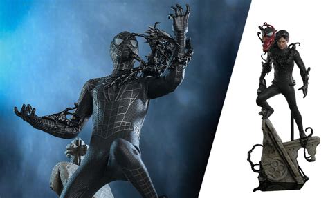 Spider Man Black Suit Deluxe Version Special Edition Sixth Scale Figure By Hot Toys