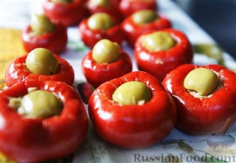 Рецепт: Фаршированные острые перчики на RussianFood.com