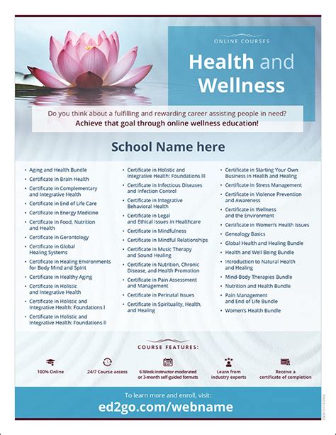 Health and Wellness Online Courses – Ed2Go Partner Site