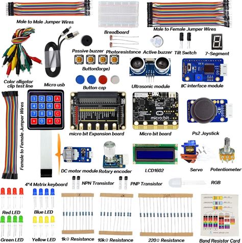 Adeept BBC Micro Bit Starter Kit Electronic Microbit Starter Kit For