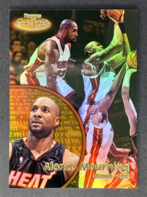 2000 01 Topps Gold Label Premium 44 Alonzo Mourning 1000 For Sale