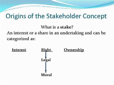stakeholder management objectives define stake  stakeholder