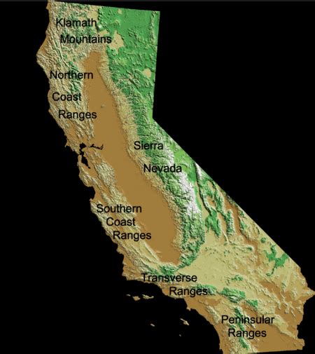 Geography of California Facts for Kids