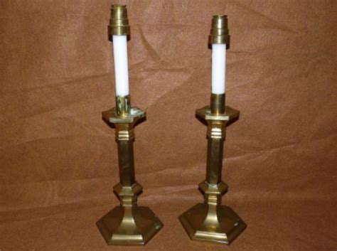 Specialty Reclaimed SET Rostand Brass Altar Candlesticks Vintage