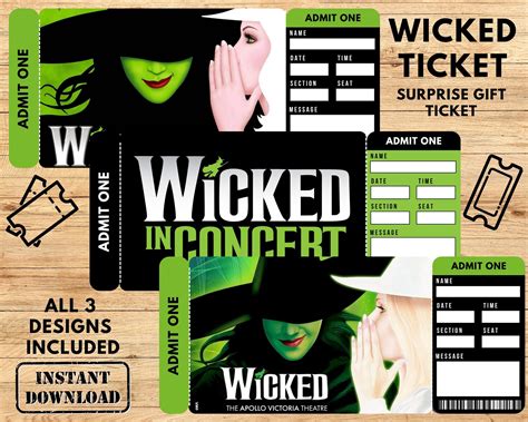 Wicked Tickets, Wicked Musical Surprise Tickets, Wicked Musical Theater