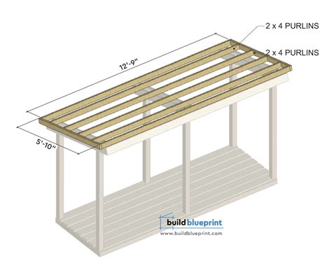 4x12 Firewood Shed Plans Build Blueprint