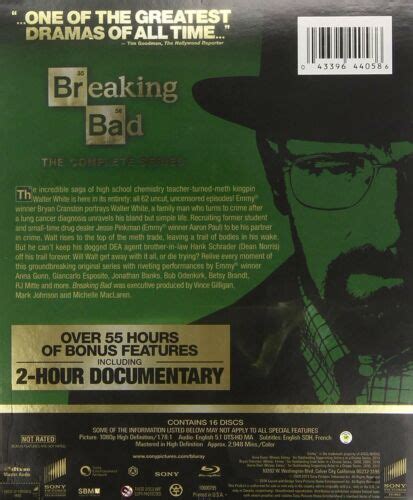 Breaking Bad The Complete Series Blu Ray 2014 16 Disc Set Seasons 1