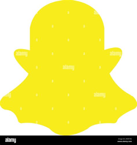 Snapchat Logo Messenger Icon Realistic Social Media Logotype Snap