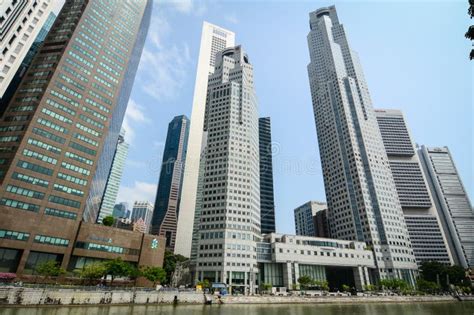 finance district  singapore editorial photography image  landmark