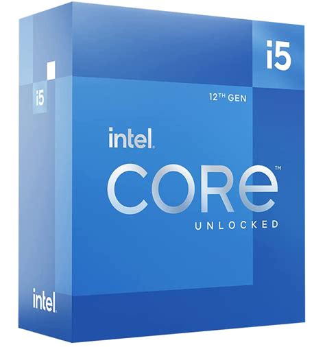 CPU Intel Box Core i5 Processor i5-12400 2,50Ghz 18M Alder Lake-S ...