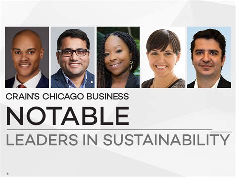 Notable Leaders In Sustainability 2024 Crain S Chicago Business