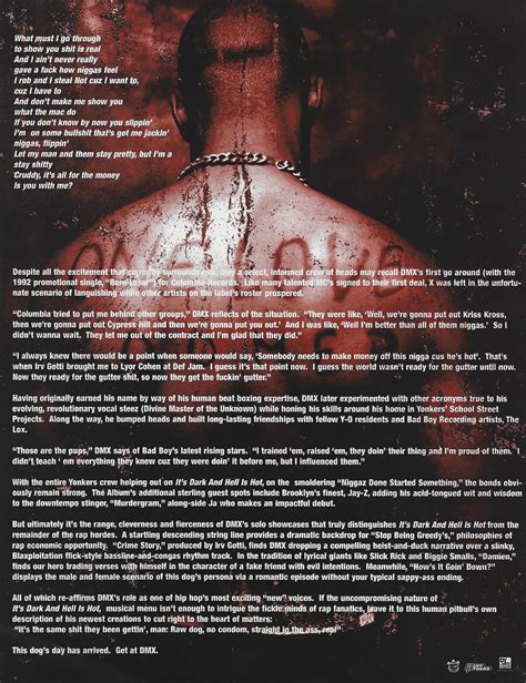 Hip Hop Nostalgia DMX It S Dark And Hell Is Hot Press Kit 1998