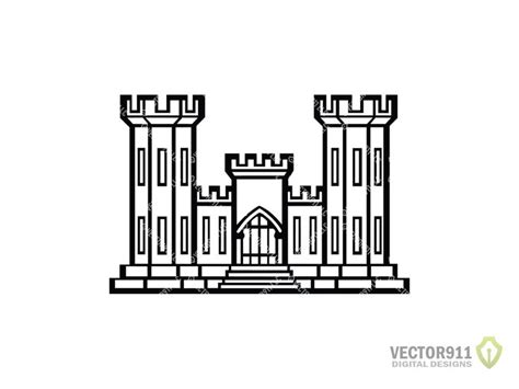 Us Army Corps Castle Emblem Layered Svg Bundle Army Corps Of Engineers