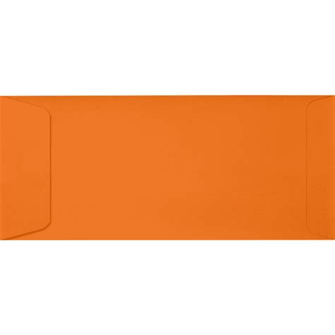 Luxpaper 10 Open End Policy Envelopes 4 1 8 X 9 1 2 Mandarin Orange