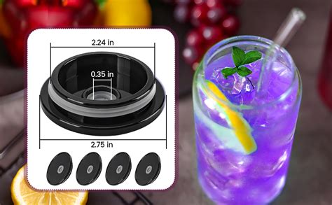 Amazon Joyclub Pack Acrylic Lids For Oz Glass Cups With