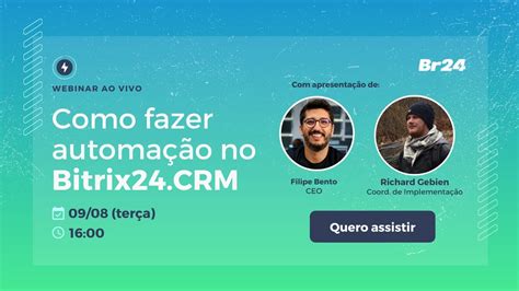 Webinar Como fazer automação de processos no Bitrix24 CRM YouTube