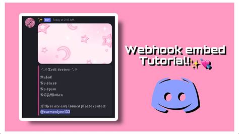 How To Use Webhooks And Make Embeds Mobile Youtube