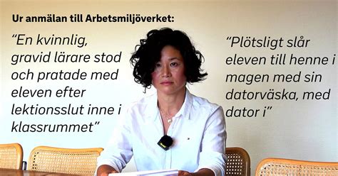 Sveriges L Rare I Halmstad Om Hot Och V Ld Mot Skolpersonal Ett Misslyckande Svt Nyheter