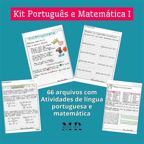 Matematica Vs Portugues - Kit Português e Matemática I - Mente Real