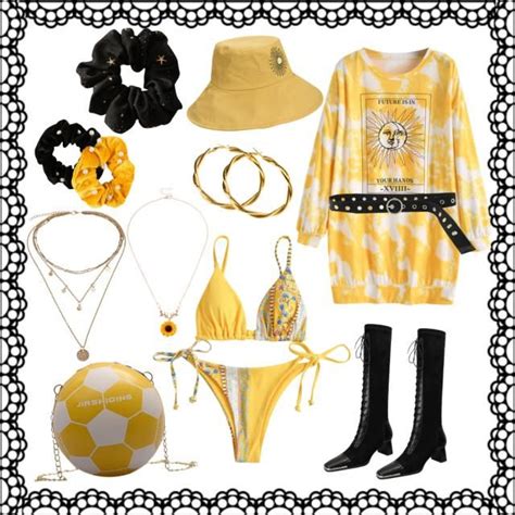 51 OFF 2022 ZAFUL Ribbed Bohemian Printed String Bikini Swimwear In YELLOW ZAFUL