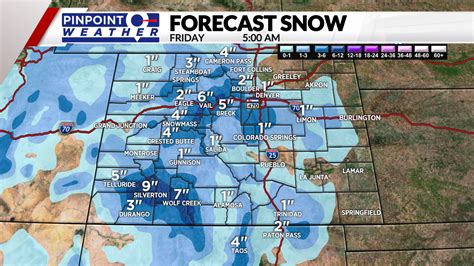 Snow Accumulation Map Colorado - Snow