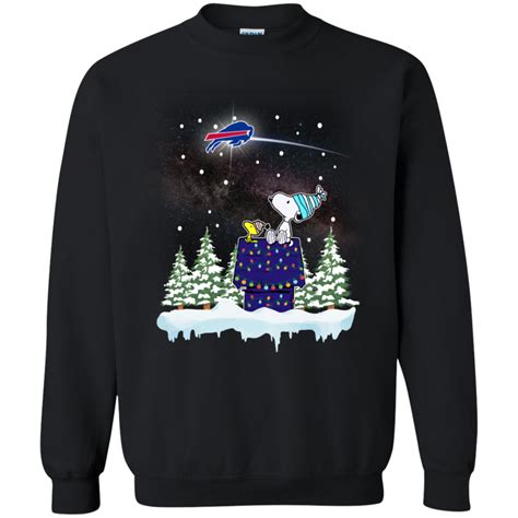 Buffalo Bills Ugly Christmas Sweater Snoopy Woodstock - Teesmiley