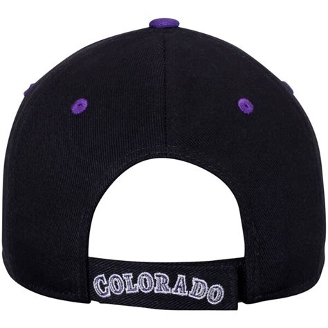 Colorado Rockies 47 Frost Structured Adjustable Hat Black