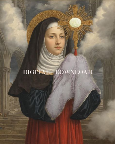 Saint Juliana Of Liege Religious Art Digital Download Etsy