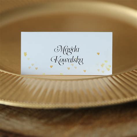 Winietki ze złotymi serduszkami Studiobrzoza.pl