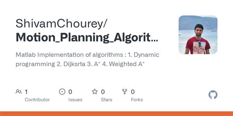 Github Shivamchoureymotionplanningalgorithms Matlab