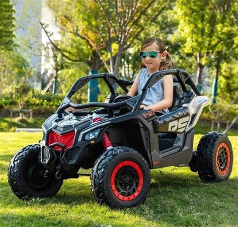Детский двухместный электромобиль Багги M 4920EBLR-RS Джип на EVA ...