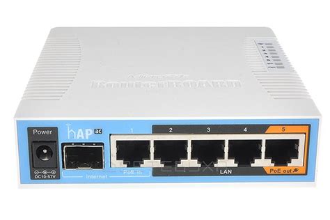 Маршрутизатор интернет WiFi5 MikroTik hAP AC RB962UiGS-5HacT2HnT купить ...