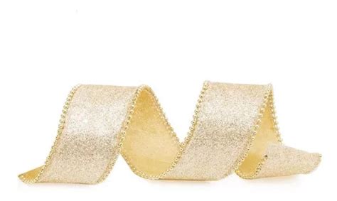 Cinta navideña nude con borde de Aljofre 1 pieza 3 80 cm x 9 14 m 1923208 MercadoLibre