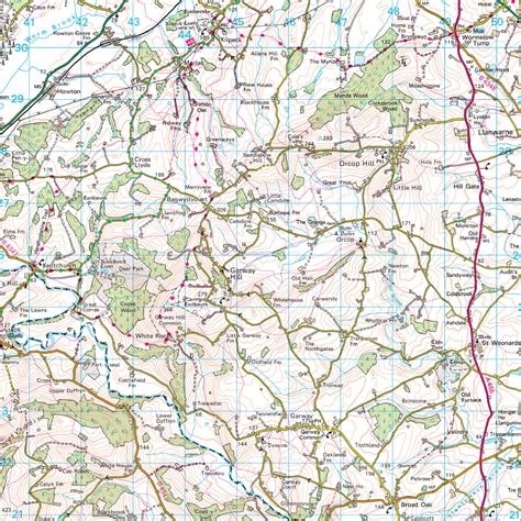 Forest Of Dean Os Pacmat Picnic Blanket With Map Design Rubbastuff