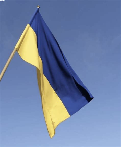 Флаг Украина государственный большой желто синий 140х90 см нейлон с ...