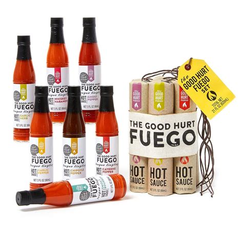 Thoughtfully Gifted The Good Hurt Fuego Hot Sauce Sampler Pack