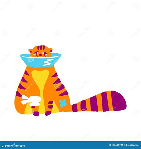 Sick Cat Cartoon Stock Illustrations 851 Sick Cat Cartoon Stock