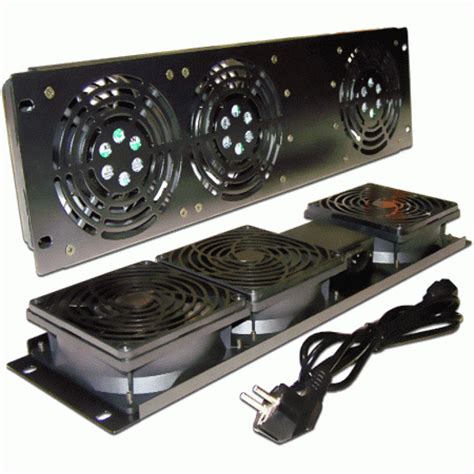 TWT-CB-FANV2-RACK Блок 2-х вентиляторов 19" вертикальный, без ...