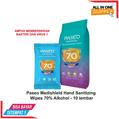 BISA COD TISSUE BASAH PASEO HAND SANITIZER WIPES MURAH 10S PASEO HAND