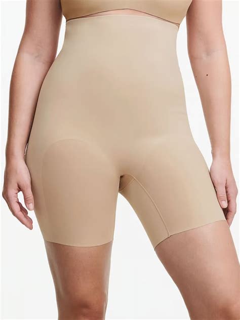 Basic Shaping Open Bust Mid Thigh Shaper Nude Sand