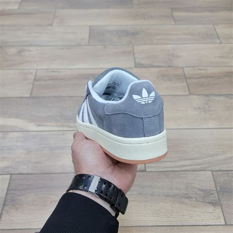 Тёмно-серые подростковые и женские кроссовки Адидас Кампус 00 | Adidas ...