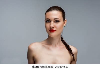 Woman Studio Portrait Half Naked Stock Photo 299399663 Shutterstock