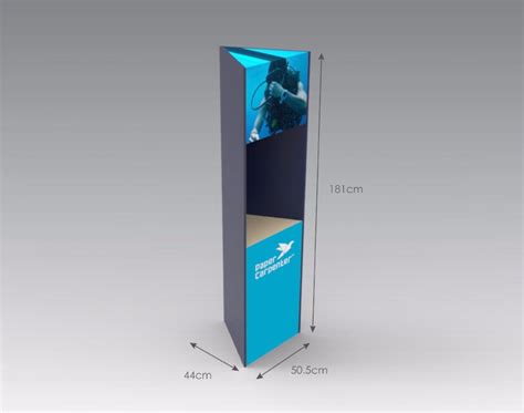 Triangular Totem Floor Display Paper Carpenter