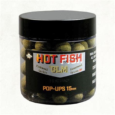 Dynamite Baits Hot Fish GLM Food Bait Pop Up 15mm X 6 Pots Glasgow Angling Centre