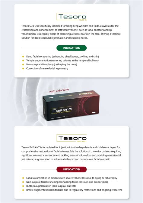 Tesoro Deep with Lidocaine - Buy Online | Derma Solution