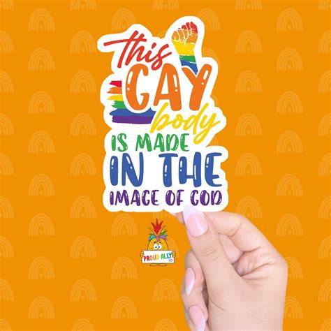 GAY Pride Sticker Laptop Stickers LGBTQ Themed Rainbow Sticker Gay CHRISTIAN Sticker Queer