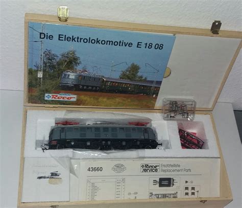 Roco 43660 Sondermodell E Lok BR E 18 DRG In Holzbox Kaufen Auf