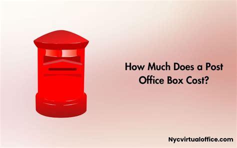 how much is it to open a post office box