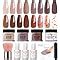 Amazon AZUREBEAUTY Dip Powder Nail Kit Starter All Season Skin Tone Nude Brown Colors